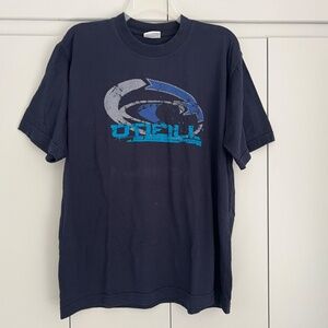 Dark Blue O'NEILL Distressed Center Logo Graphic T-Shirt XL